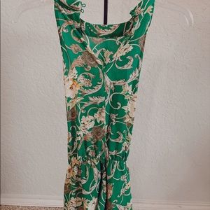 Green Blouse with floral designs